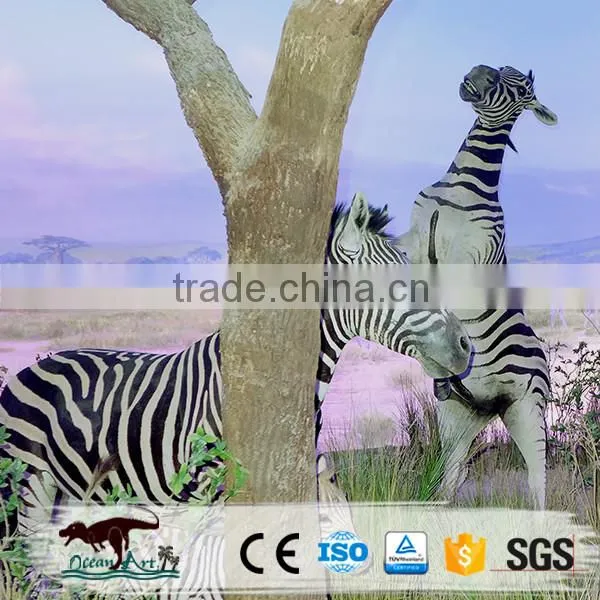 Theme Park Decoration Fiberglass Life Size Horse Statues