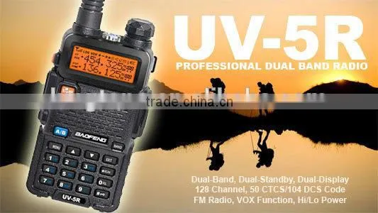 Best sell CE FCC Rohs approved BAOFENG UV-5R Handheld Walkie Talkie 5W vhf uhf 2-way radio