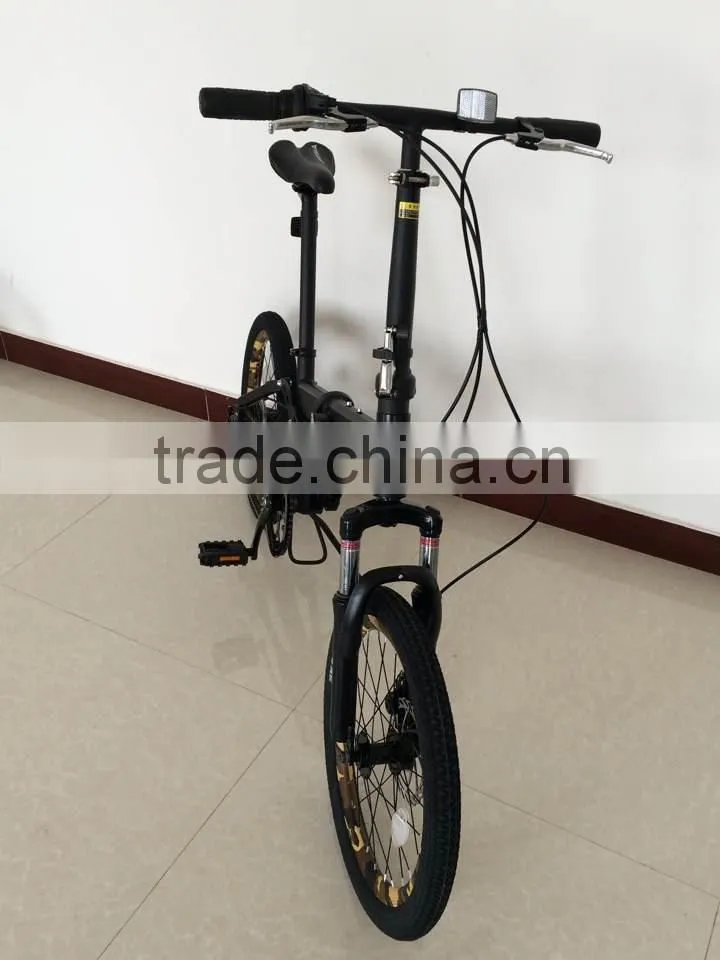 Alloy 6 speed alloy frame carbon folding bike