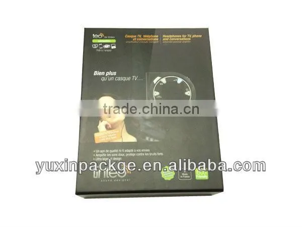 2013 new design folding gift paper packing box with paper tray insert