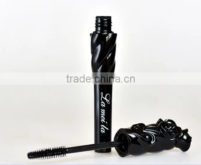 Leopard Waterproof Lengthening Extension Eyelash Transplanting Gel Fiber Mascara Rose Tube 3d Fiber Lashes Mascara