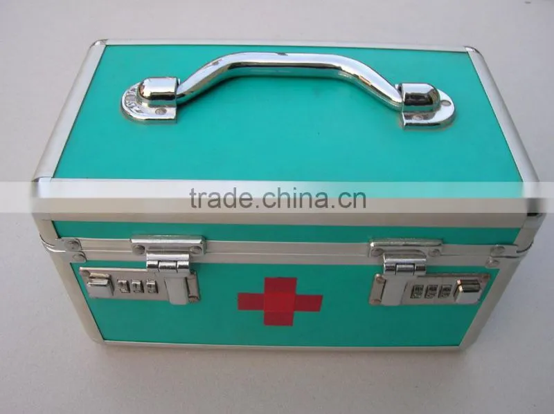 Durable first aid aluminum kit/medical aluminum case