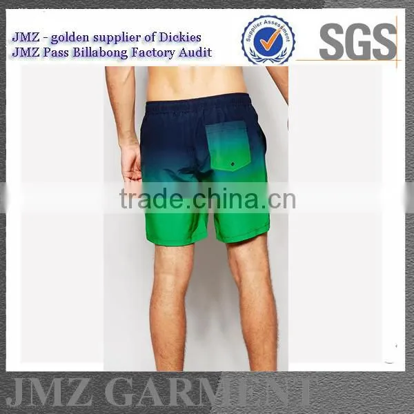 JMZ wholesale custom OEM beach shorts for men polyester creat your own design new products 2015 low moq Alibaba