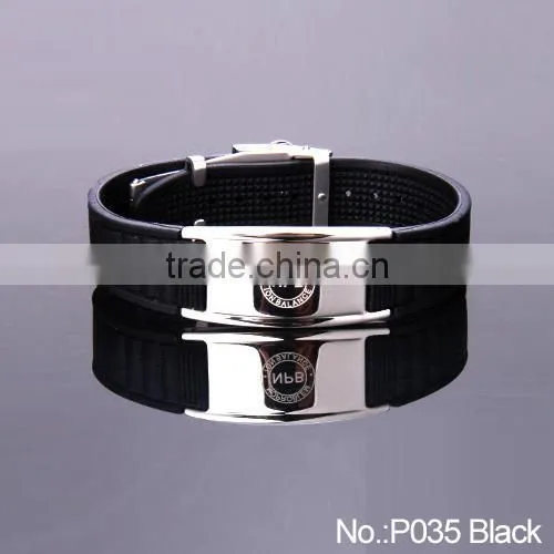Noproblem P035 magnetic titanium sports men jewelry chain power band bracelet