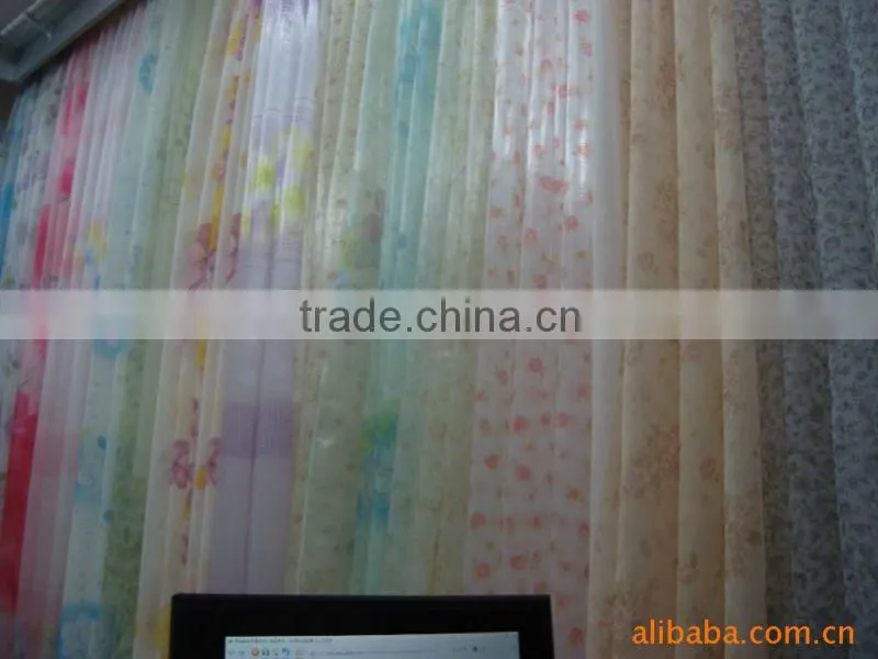 polyester curtain organza; window curtain organz fabirc; curtain fabric