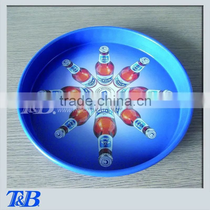round tin tray,metal serving tray wholesale