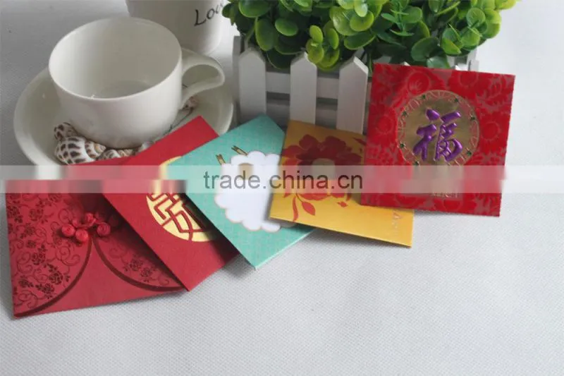 Custom made chinese new year red envelope money gift envelopes