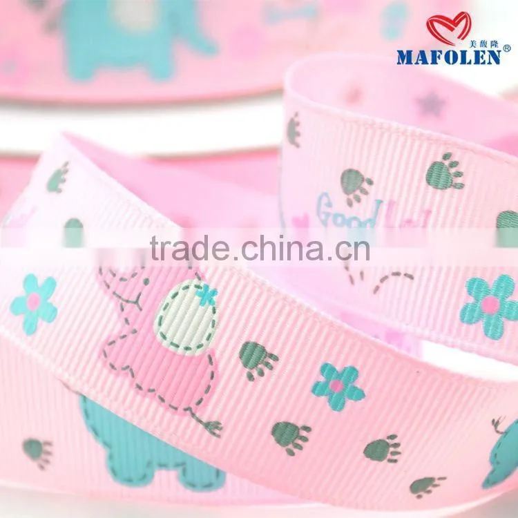 factory wholesale cheap ribbon hair bow with elastic band
