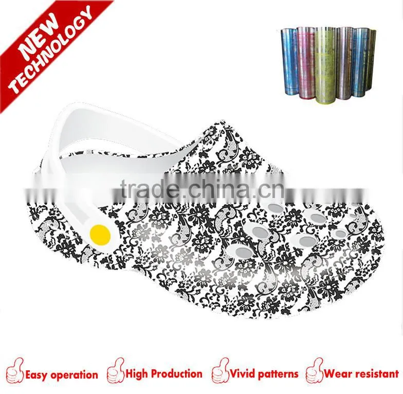 Colorful vacuum sublimation 3D heat transfer printing paper and film for footwear