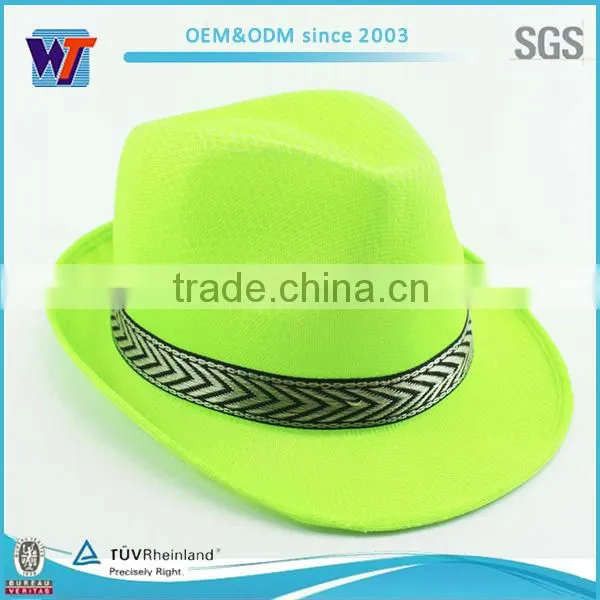 Blaze orange paper cowboy hat pattern wholesale