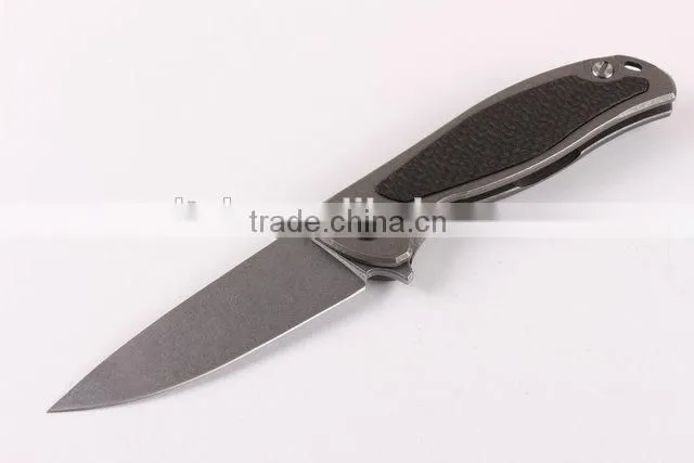 OEM carbon handle folding knife with D2 blades