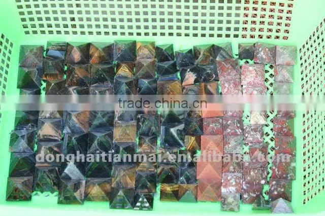 Tiger eye Rare Natural QUARTZ Crystal HEALING Pyramid , Gift