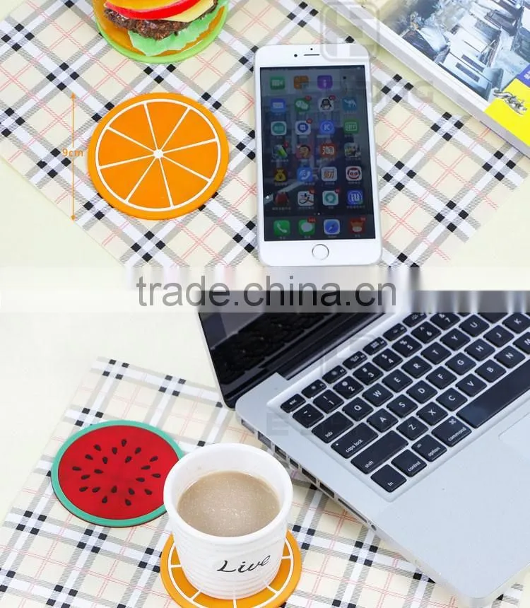 Different fruit shape silicone cup pad