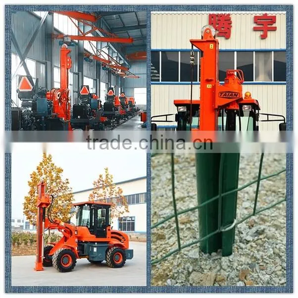 high efficient vibrating and screw piling machine for sale