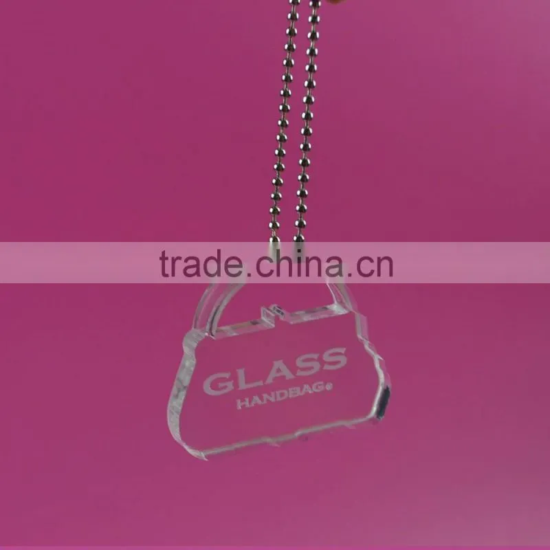 high quality custom clear acrylic keychain