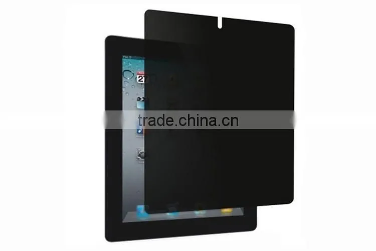 High Quality color tempered glass privacy screen protector for ipad 2/3/4
