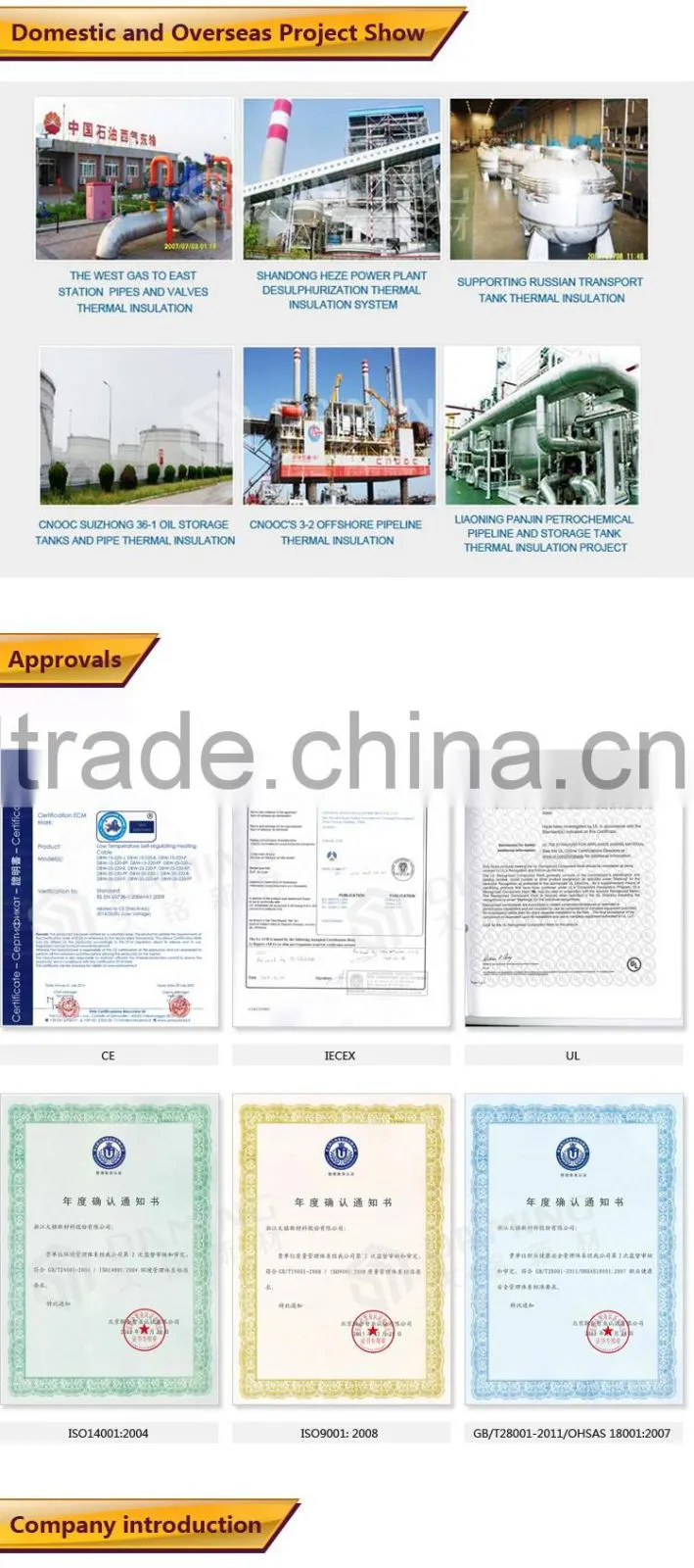 China supplier Innovative soil heating cable 12v heat trace cable heat trace