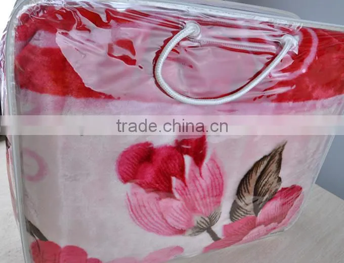 heart polar fleece fabric knitting machine blanket
