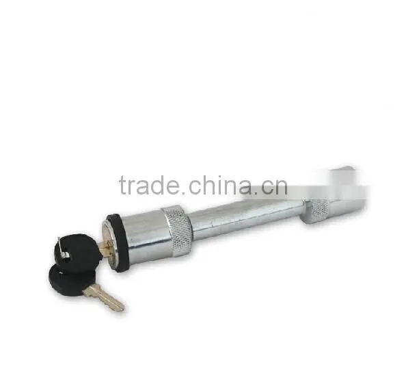 Silver trailer hitch pin lock