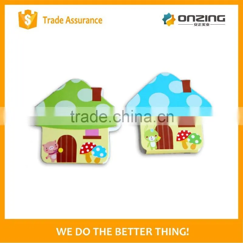 Die cut shape custom printing round sticky note pad