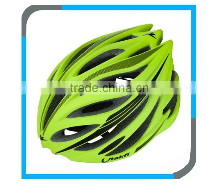 road cycle helmet track green fluo
