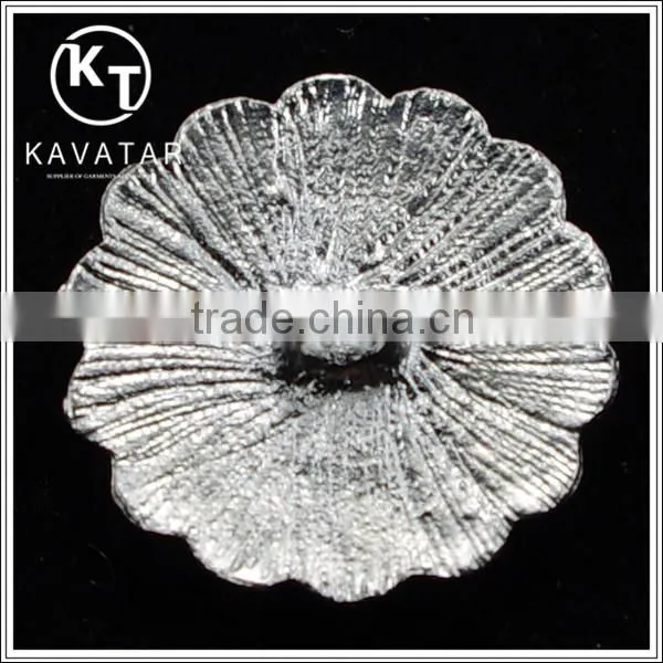 Good quality NK006 metal rhinestone button with big pearl for clothes