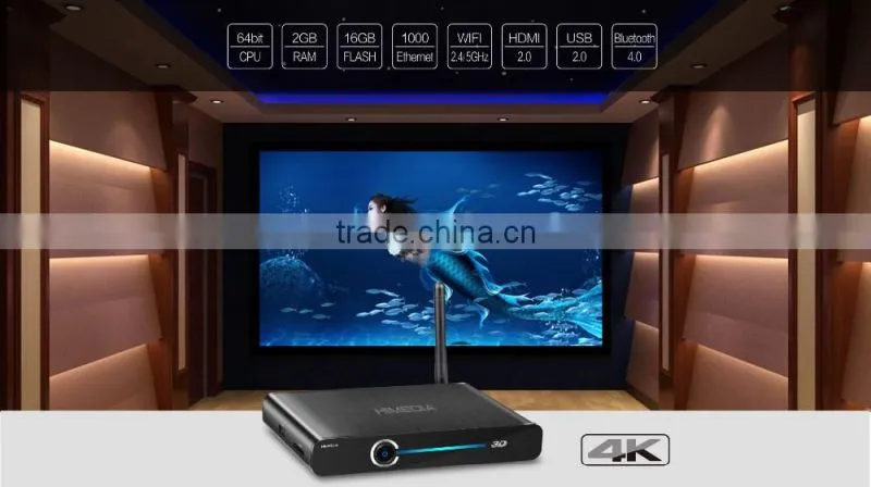 Himedia factory Octa core android 6.0 marshmallow tv box Amlogic S912