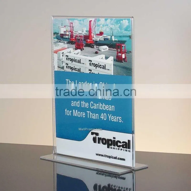 Customized plastic poster advanced 5x7 acrylic sign holder