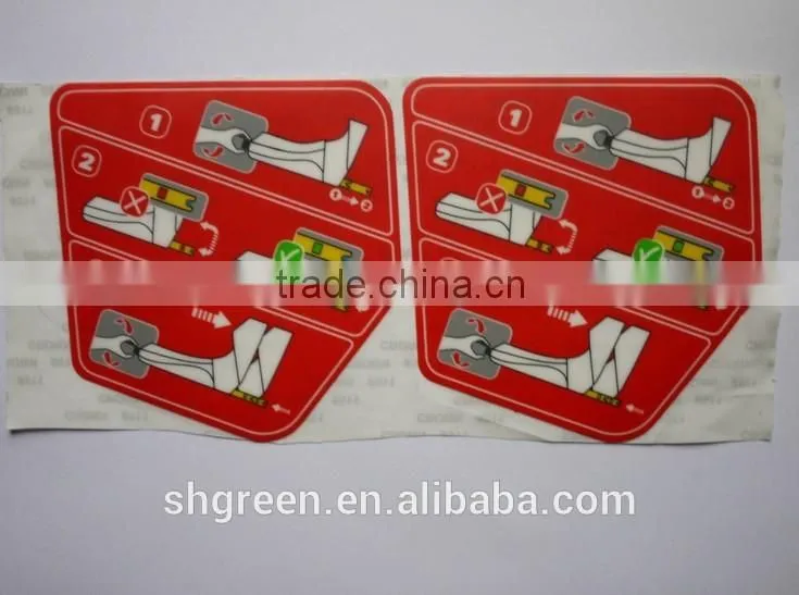 Smooth surface self-adhesive paper sticker for instrument