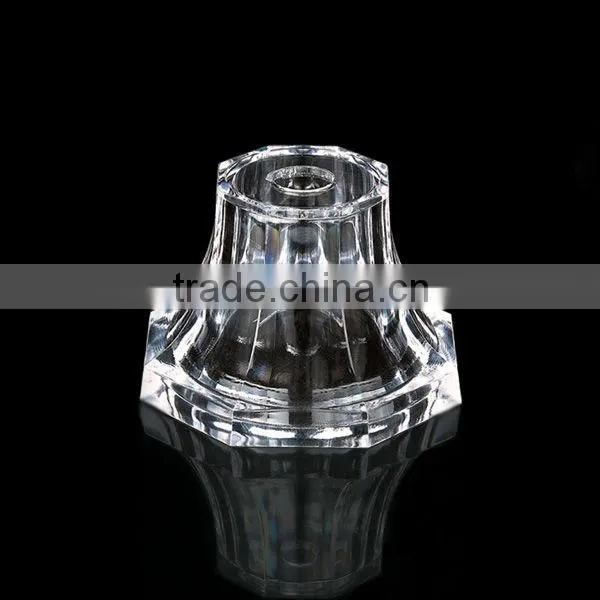plastic crystal desk accessories for glass coffee table leg