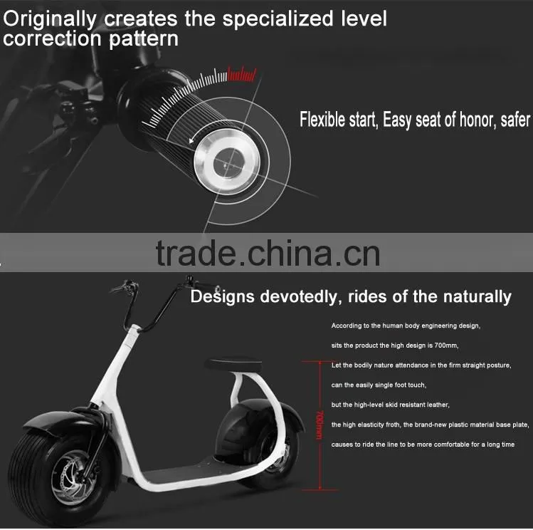 Newest big power motorcycle 2 wheel electric motor scooter with 18*9.5inches tire
