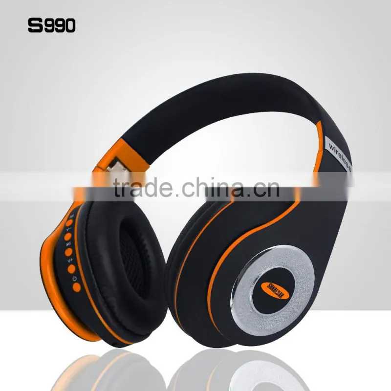 Portable Rechargeable Bluetooth Stereo Headphone with speaker, SNHALSAR consumer electronics S990 headphone