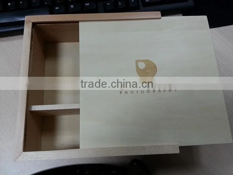 popular wedding gift Gift Wooden USB Sticks New Custom Wooden box Silk Print logo usb 2.0 memory flash stick pen drive