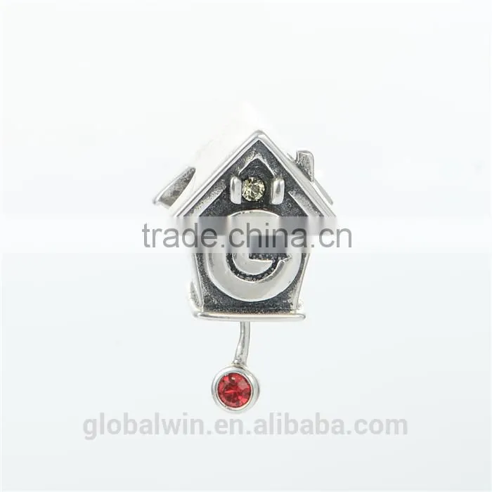 House Bead Landing Charms Wholesale European Charm Bracelet Necklace 100% Real 925 Sterling Silver S187 Best Gifts For You Or Fr