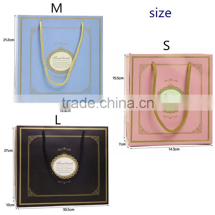 New design High quality Printed Fashion Custom luxury paper shopping bag,decorative gift paper bag ,custom shopping bag