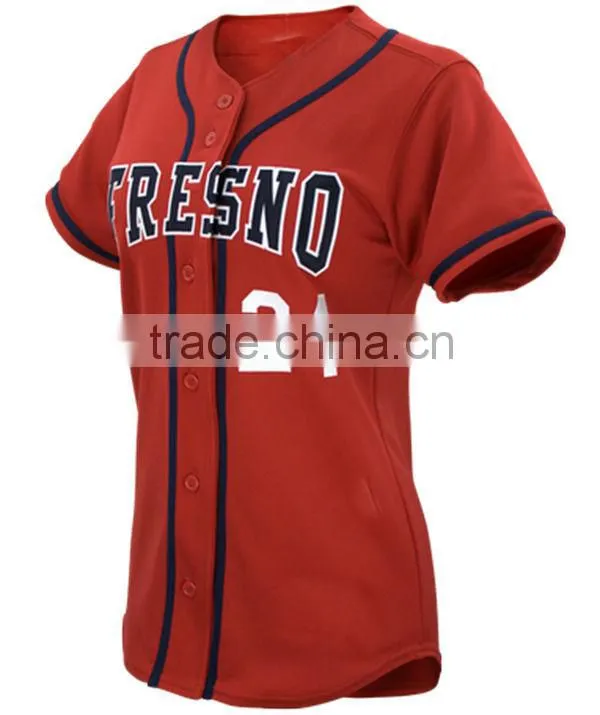 wholesale blank plain red cheap softball uniforms