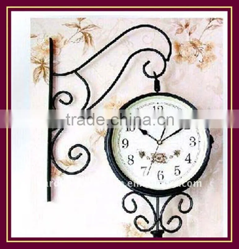 Unique Iron Wall Clock For Home Decoration