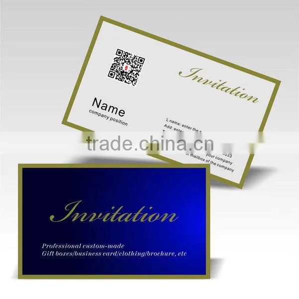 2016 Super quality popular tin business card with wechat qr code