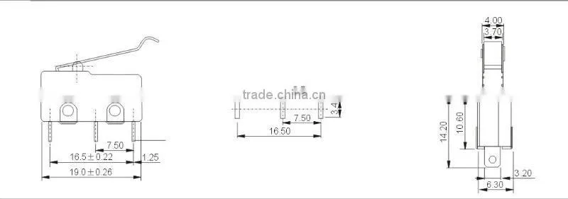3 pin micro switch LF-101-C