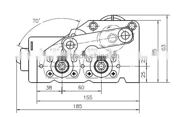 DC motor 12/24V 40W Wiper Motor(with bracket)