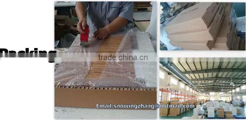 PET MDF kitchen cabinet doors with edge banding and handle
