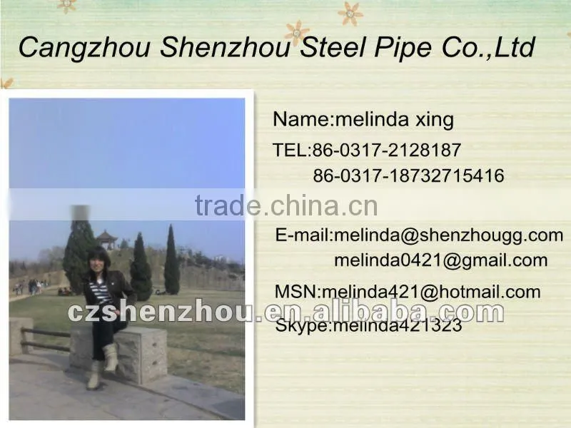 Hot dipped pre-galvanized carbon square steel pipe