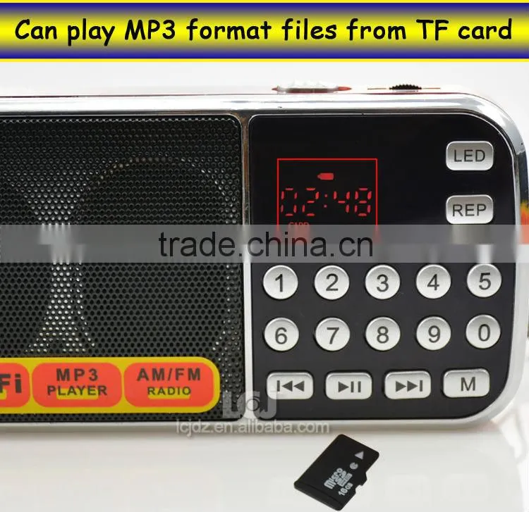 L-088AM 2016 best multi band cheap portable AM FM radio with USB SD