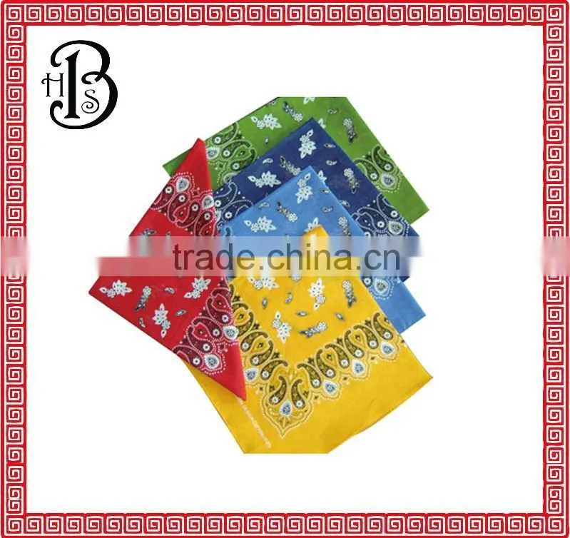 customized cotton bandana for in strpe designs