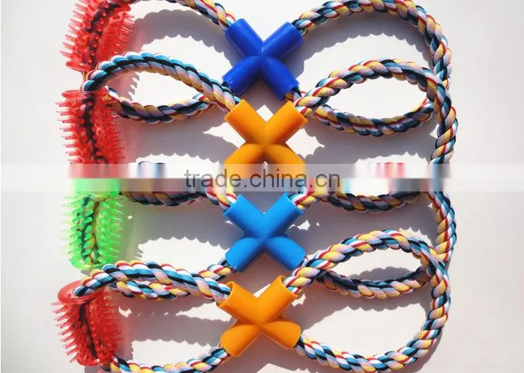 wholesales colorful cotton rope pet toys