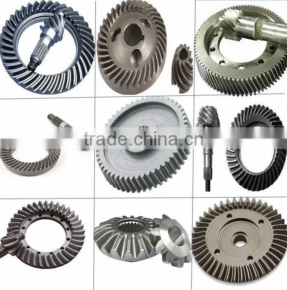 Industrial forged metal spur gear wheel