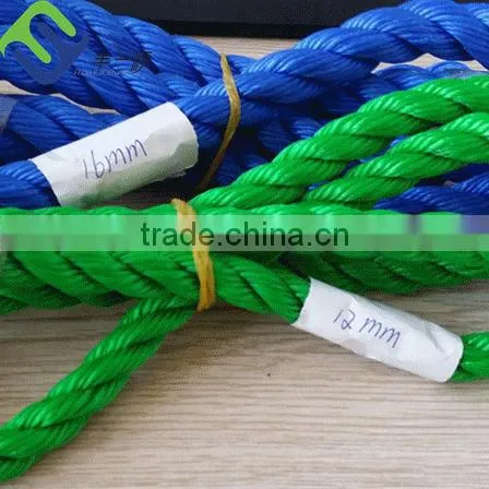 Bule pe fishing rope, plastic packing pe rope new fashion