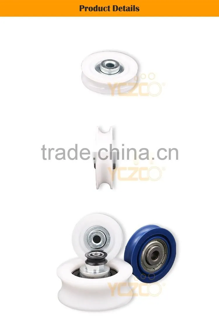 Wear resisting non-standard u groove pulley with high speed