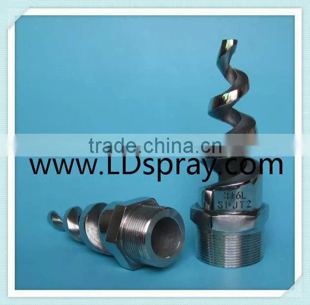 1/4"-4" male BSPT EBW 3100 B3 SS stainless steel brass /plastic spiral nozzle