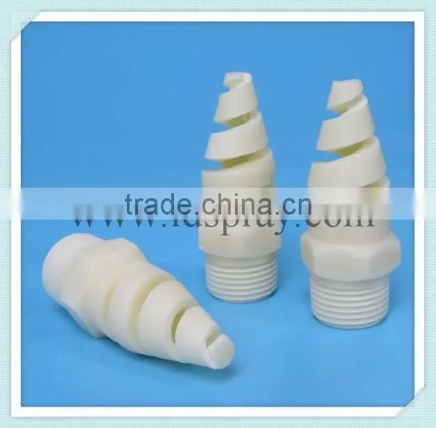 High quality material of Nylon SPJT full cone spiral jet nozzle